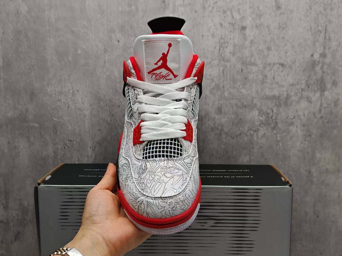 Nike Air Jordan 4 Retro White Laser