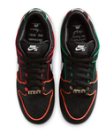 Nike SB Dunk Low Pro QS Black White Challenge Red