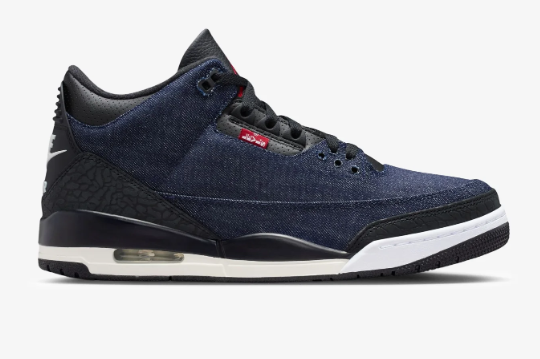 Jordan x Levi's® Air Jordan 3 Retro 'Indigo Gym Red' Sneakers