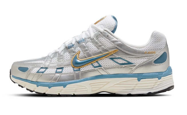 Nike P-6000 'Metallic Silver/Aegean Storm' Sneakers