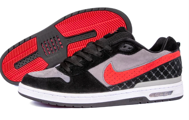 Nike SB P-Rod Zoom Air Low - Black/Varsity Red/Flint Grey