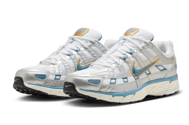 Nike P-6000 'Metallic Silver/Aegean Storm' Sneakers