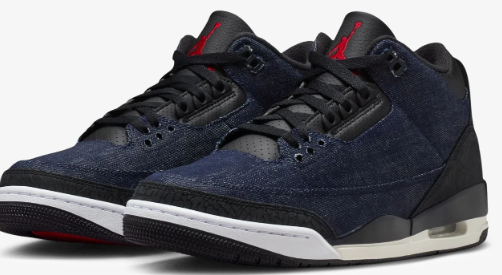 Jordan x Levi's® Air Jordan 3 Retro 'Indigo Gym Red' Sneakers