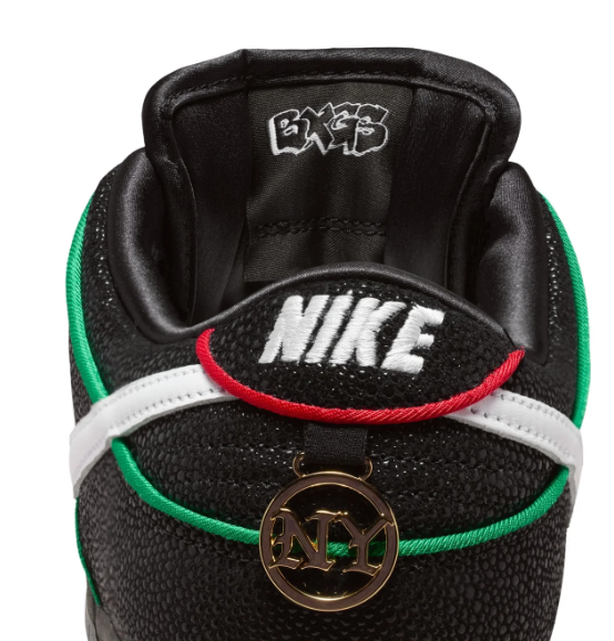 Nike SB Dunk Low Pro QS Black White Challenge Red