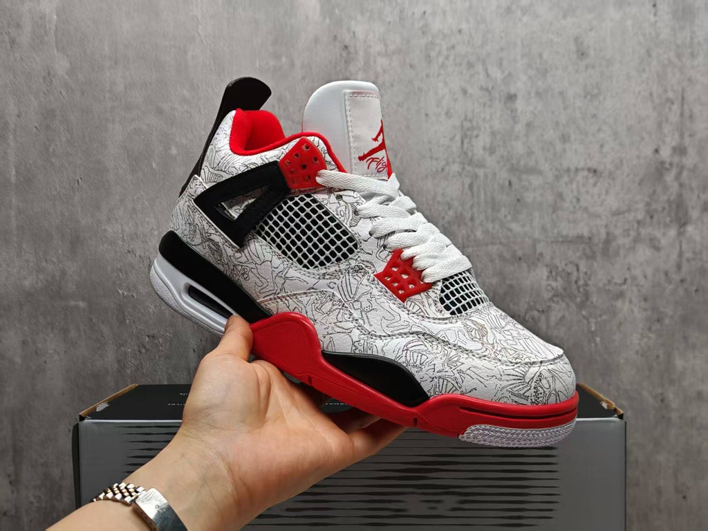 Nike Air Jordan 4 Retro White Laser