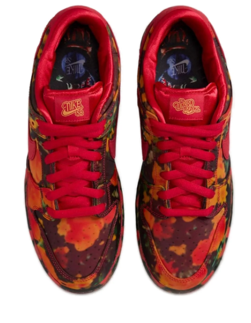 Nike SB Dunk Low Pro QS Black White Challenge Red